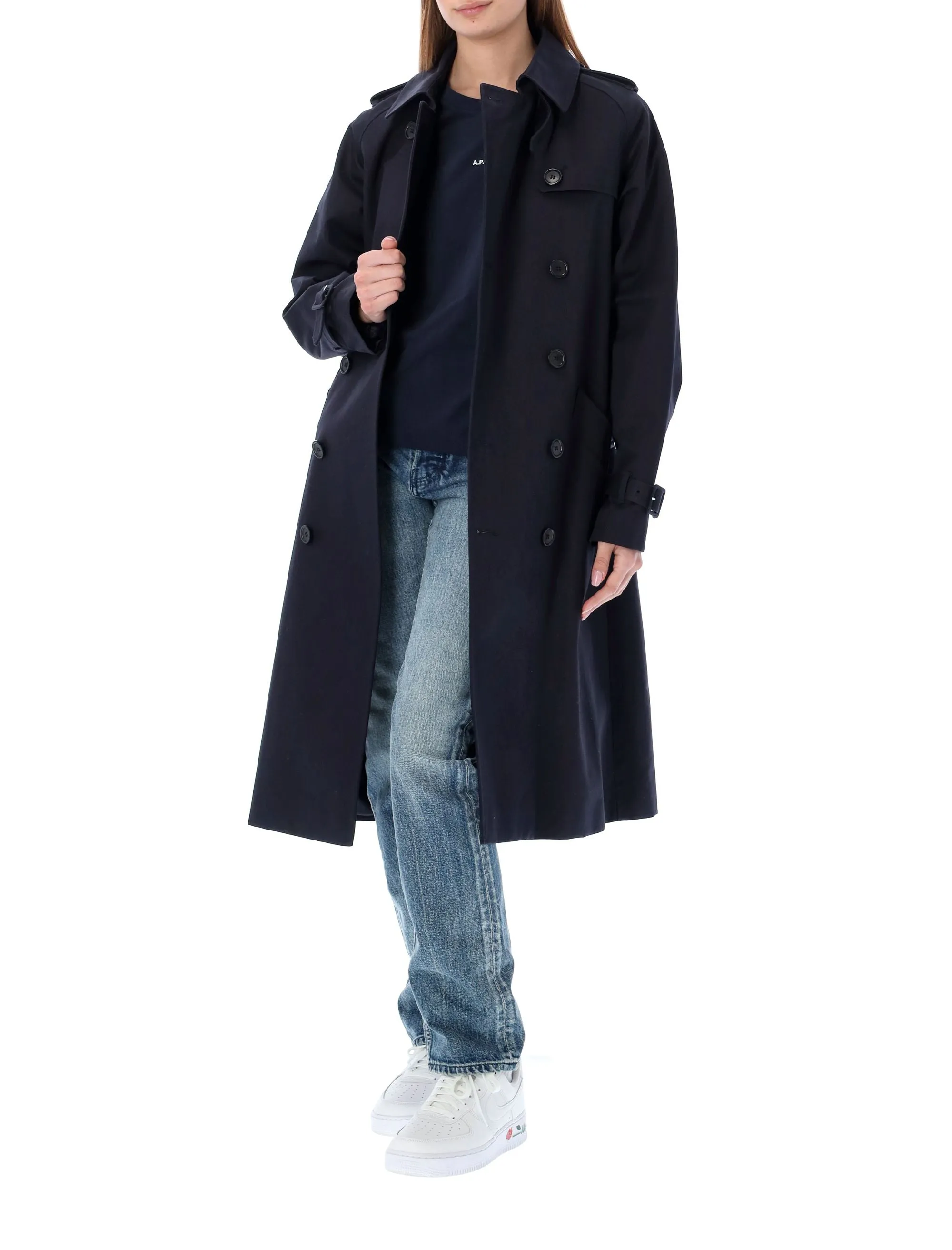 A.P.C. Greta Trench Belted Coat