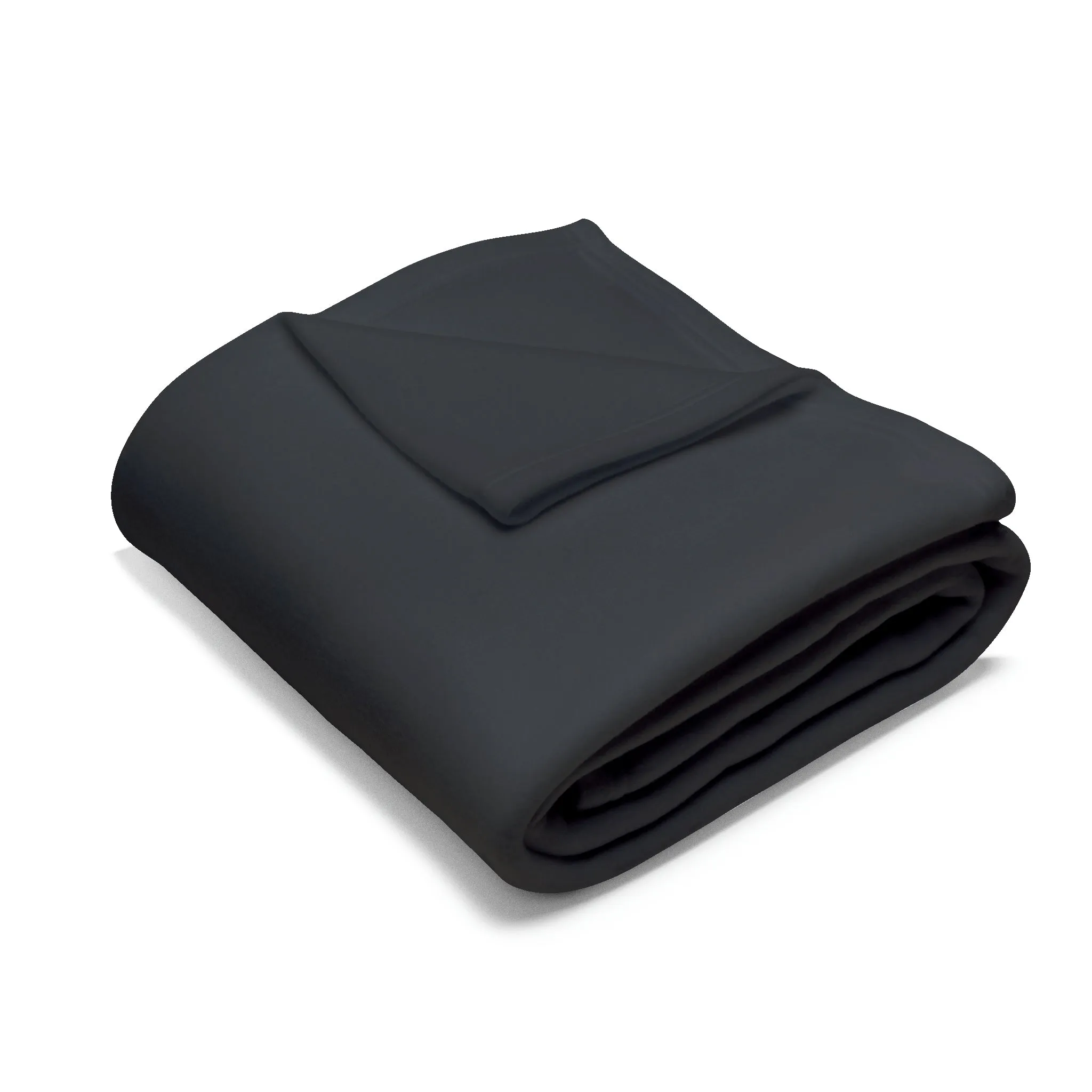 Arctic Fleece Blanket - Black Distressed Logo