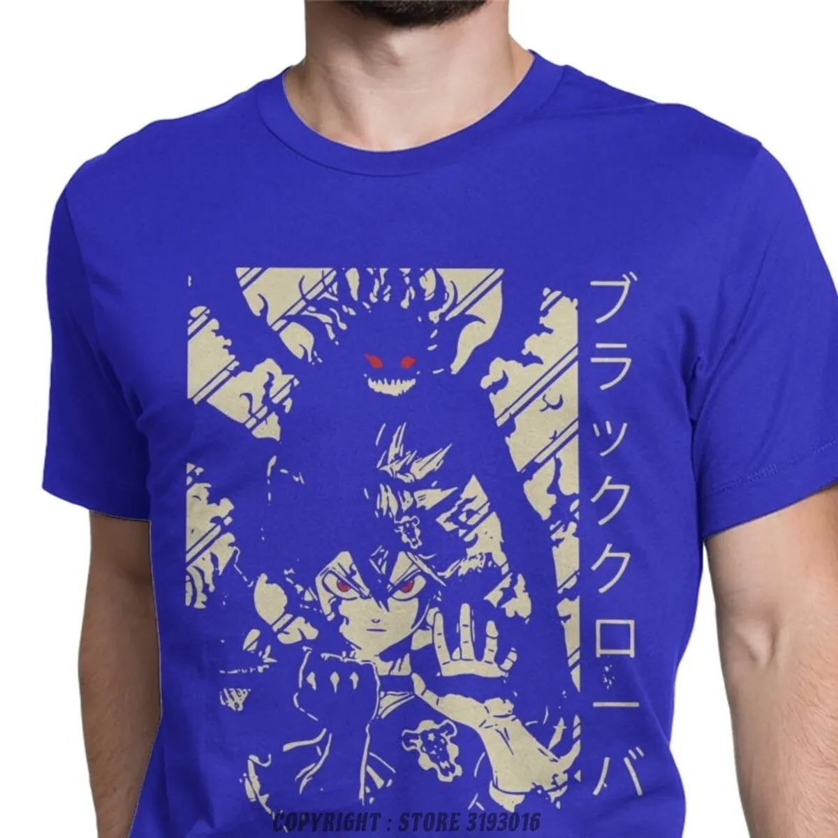 Asta Cotton T-Shirts Black Clover (Colours Available)