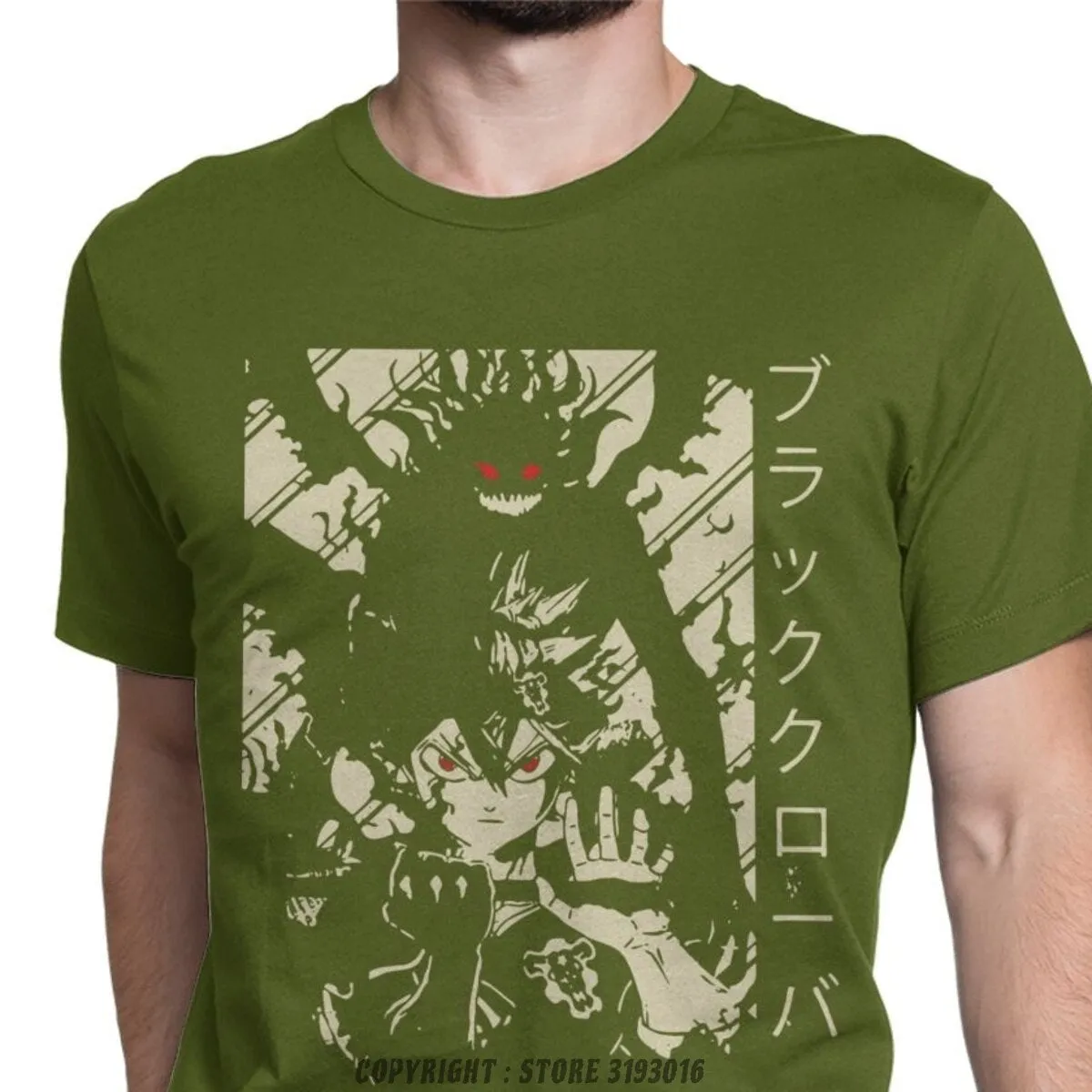 Asta Cotton T-Shirts Black Clover (Colours Available)