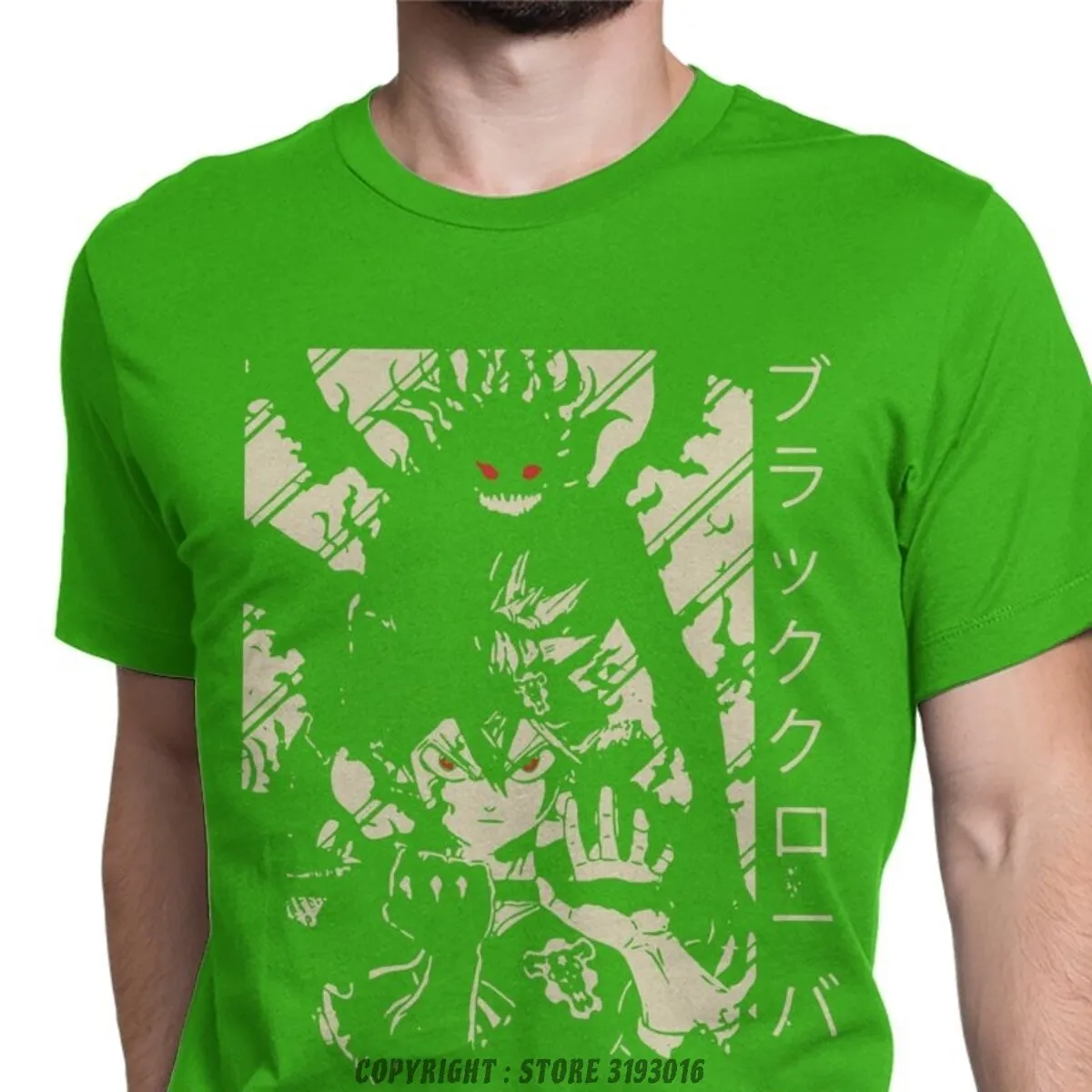 Asta Cotton T-Shirts Black Clover (Colours Available)