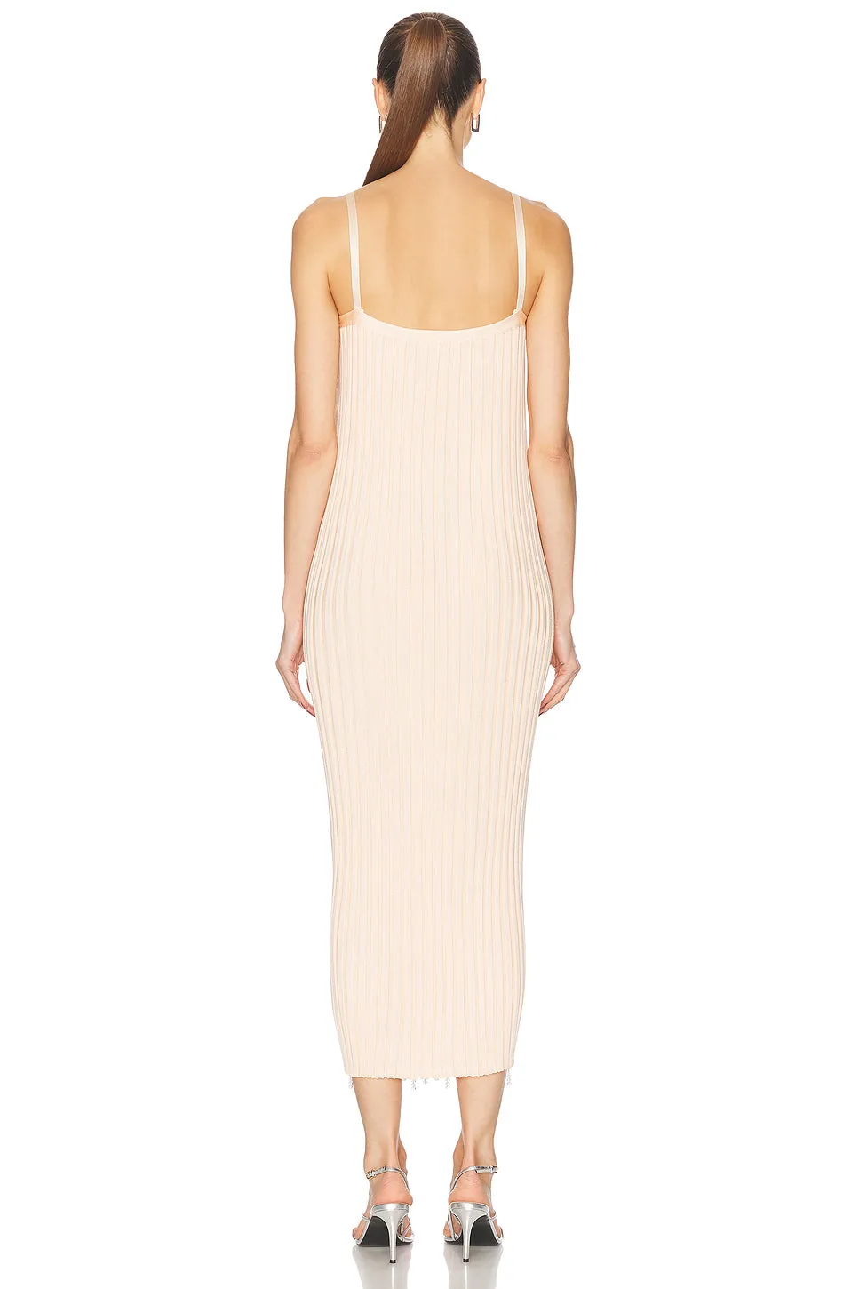 Beaded Rib Knit Dress
