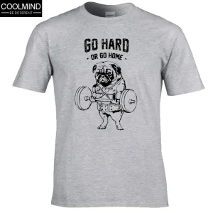 cotton casual pug life mens t shirts