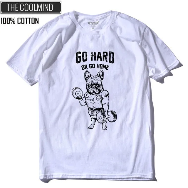 cotton casual pug life mens t shirts