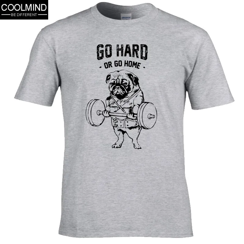 cotton casual pug life mens t shirts