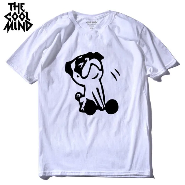 cotton casual pug life mens t shirts