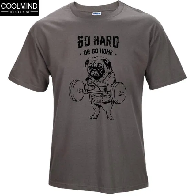 cotton casual pug life mens t shirts
