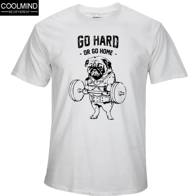 cotton casual pug life mens t shirts