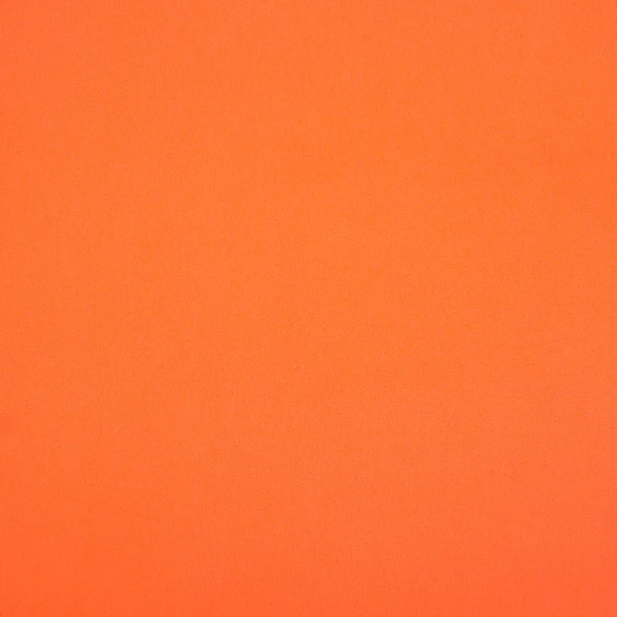Fluorescent Orange Silk Marocain Crêpe