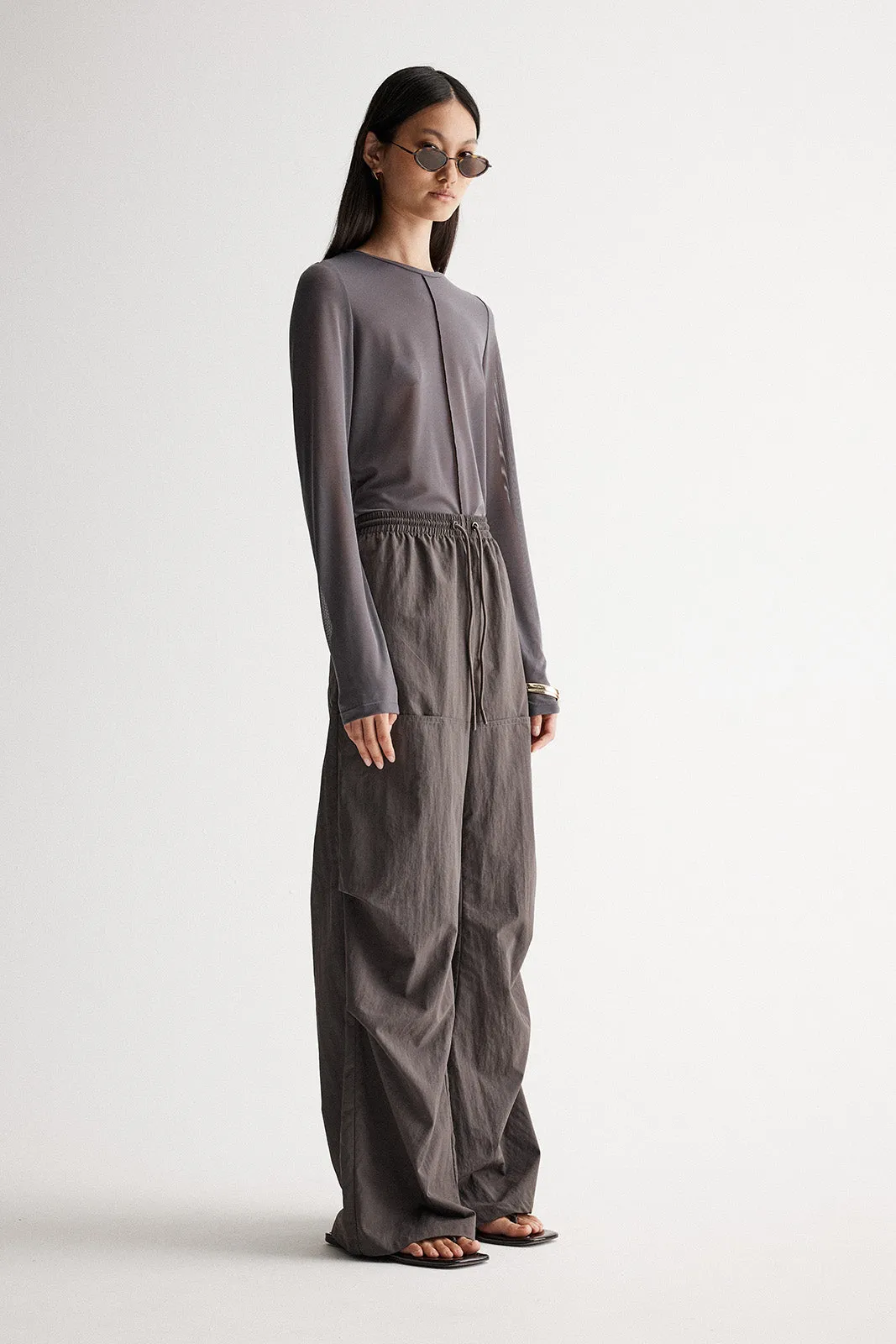 Haze Mesh Top Dark Granite