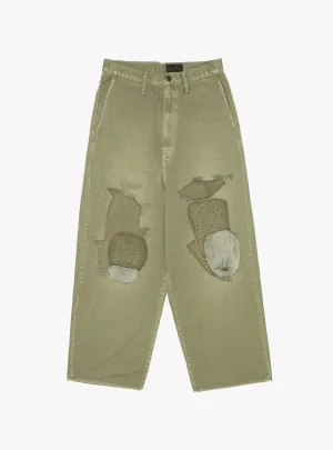 Katsuragi Port Baggy Pants Khaki