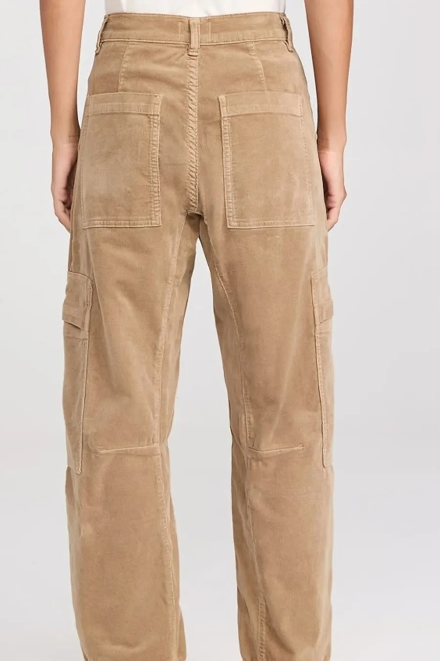 Marcelle Low Slung Cargo Corduroy Champagne