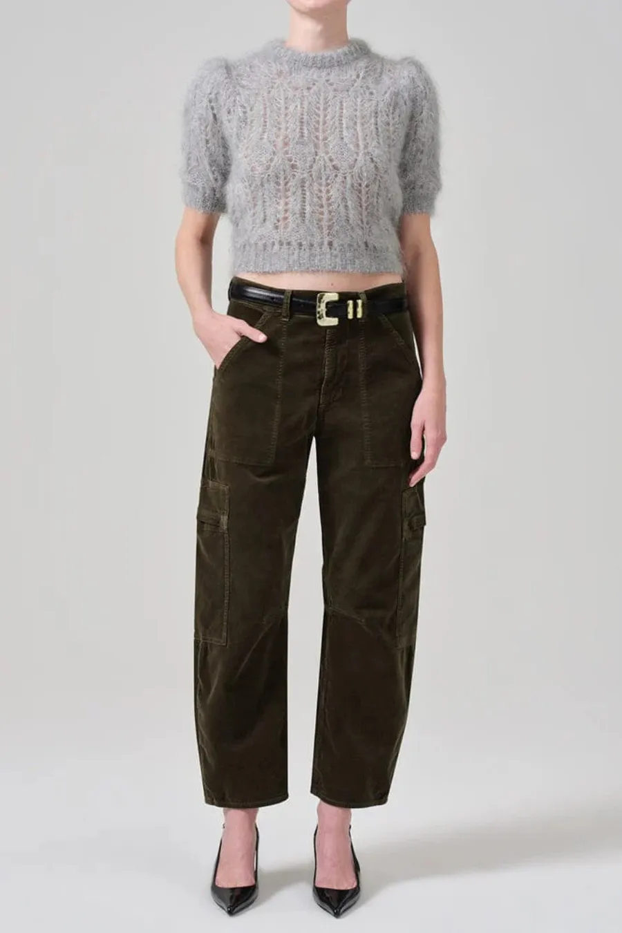 Marcelle Low Slung Cargo Corduroy Costes