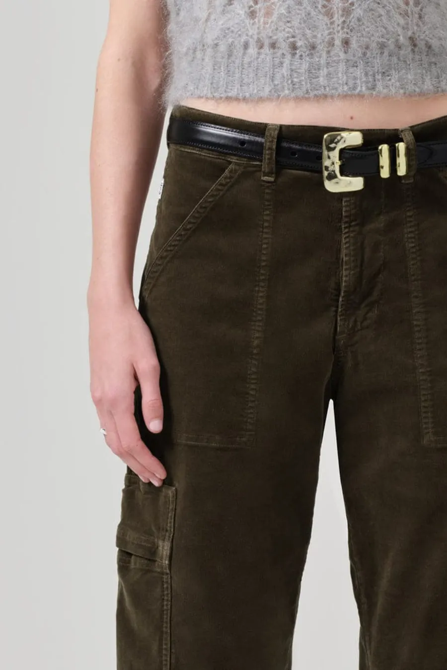 Marcelle Low Slung Cargo Corduroy Costes