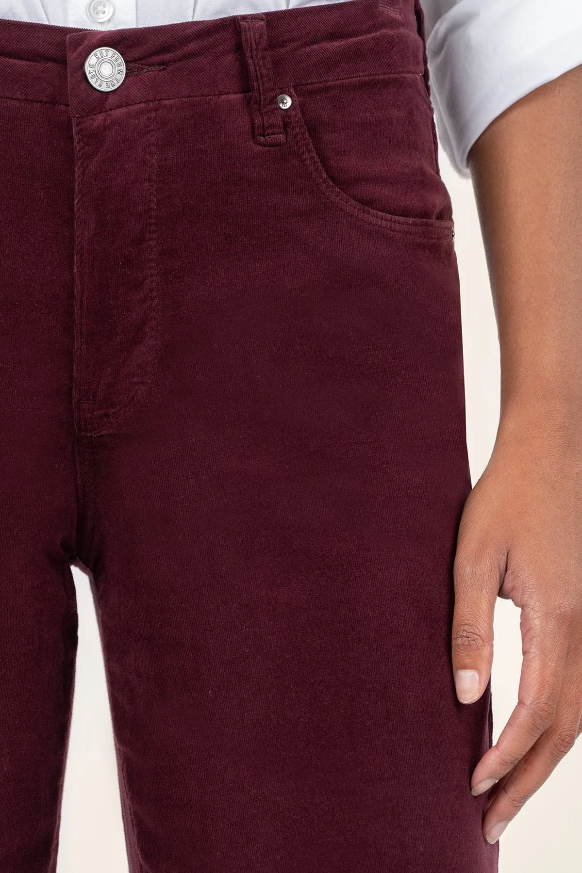 Meg High Rise Fab Ab Wide Leg [Dark Plum]