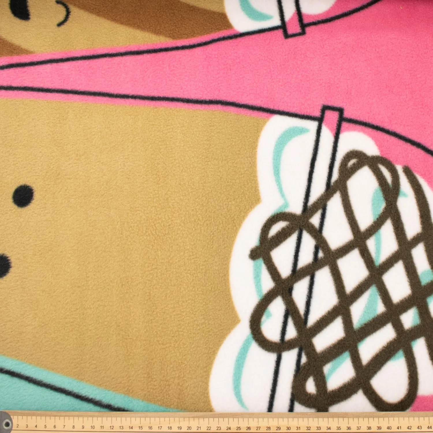 Milkshakes Printed Polar Fleece Design 108 - 1.28M Panel