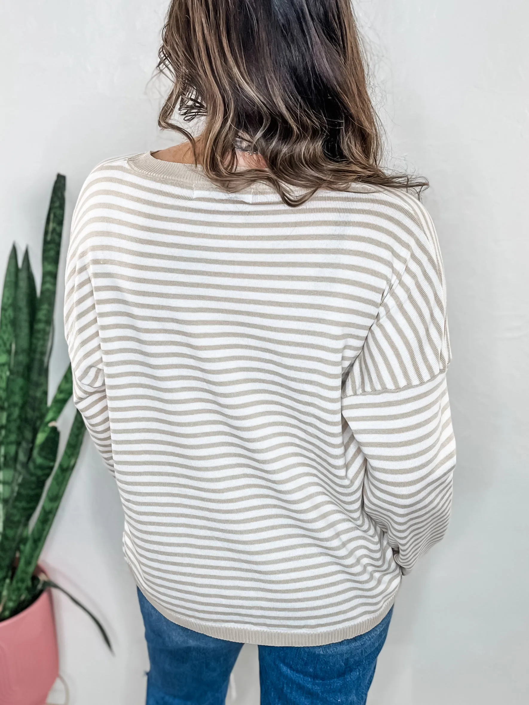 Neutral Stripe Sweater