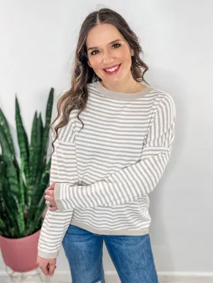 Neutral Stripe Sweater