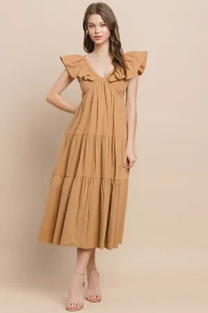 Neutral Tiered Midi