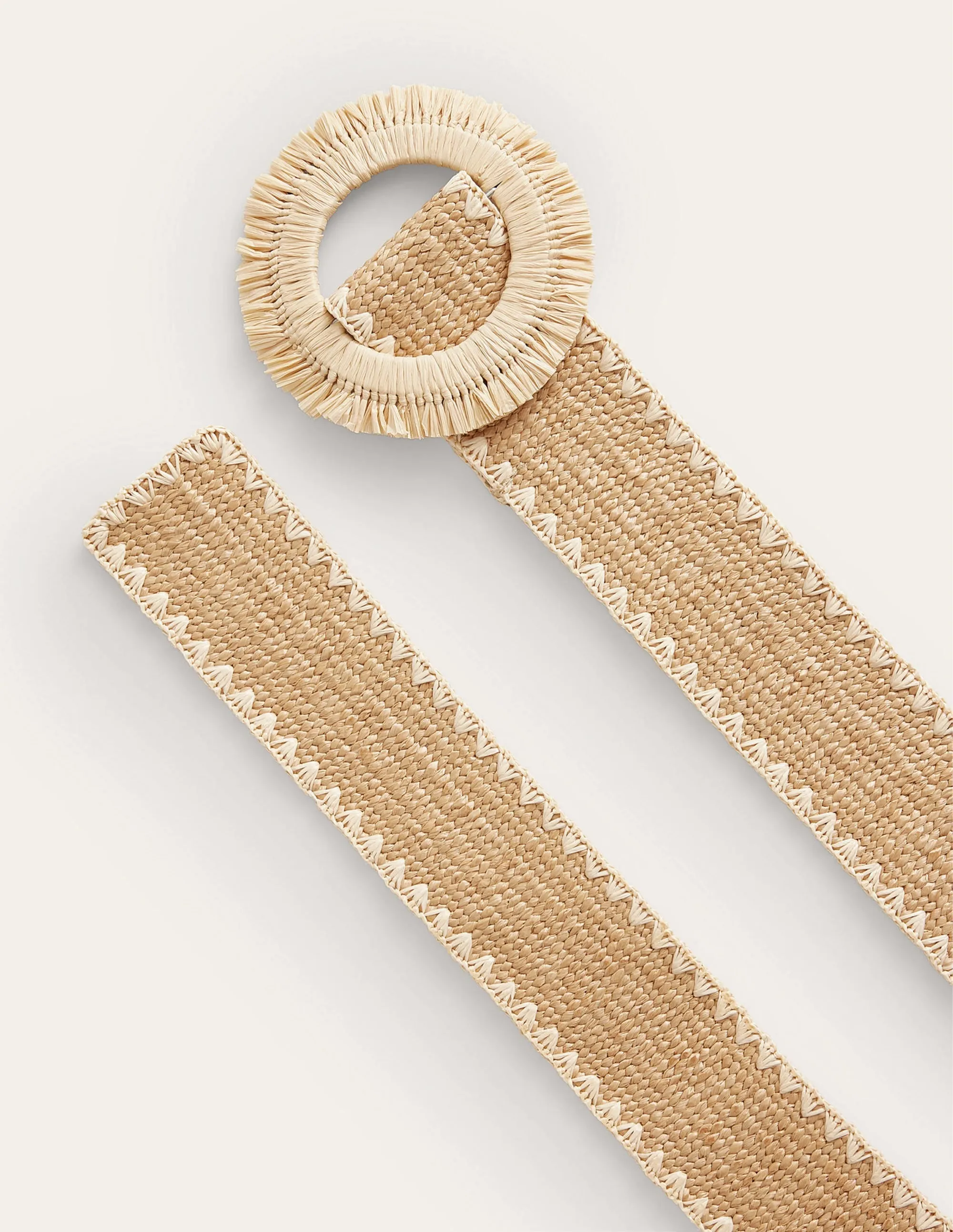 Raffia Belt-Neutral