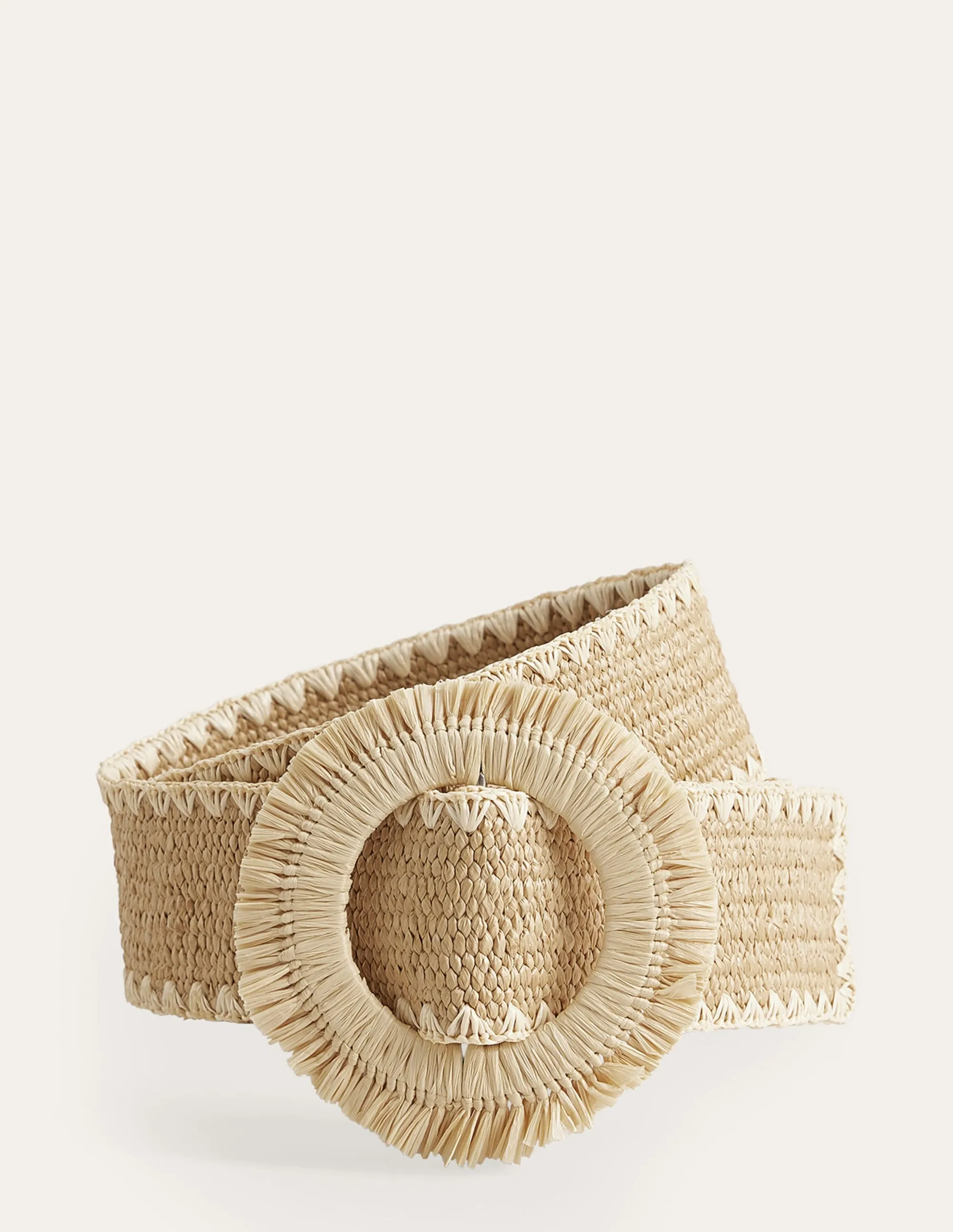 Raffia Belt-Neutral