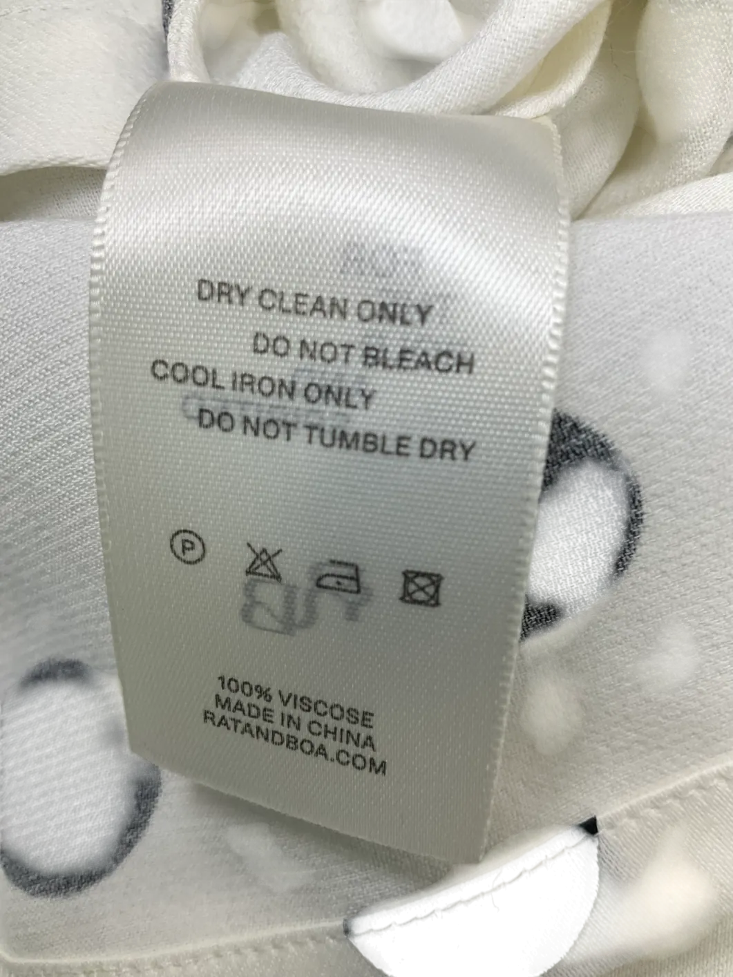 Rat & Boa White Pearla Dress UK S