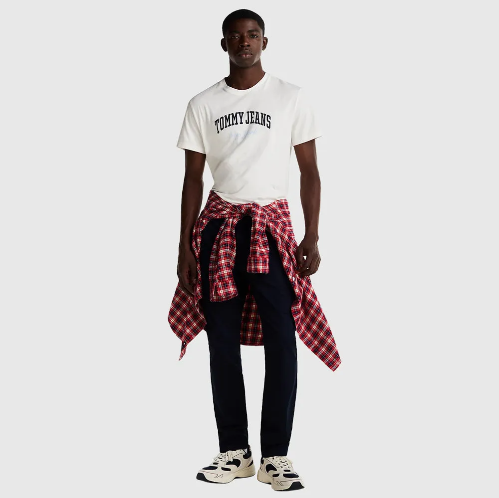 Slim Varsity T-Shirt - Ecru