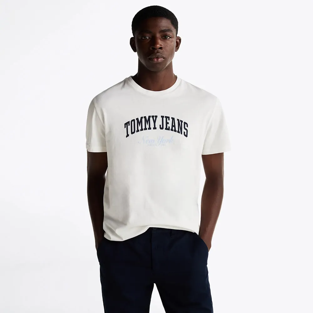 Slim Varsity T-Shirt - Ecru