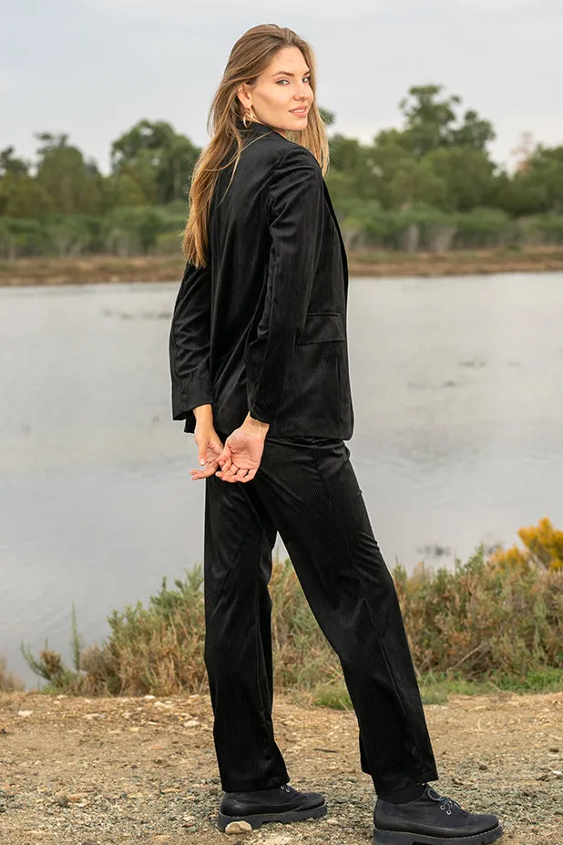 Sun Sea & Roses  Vernazza Corduroy Pants Black
