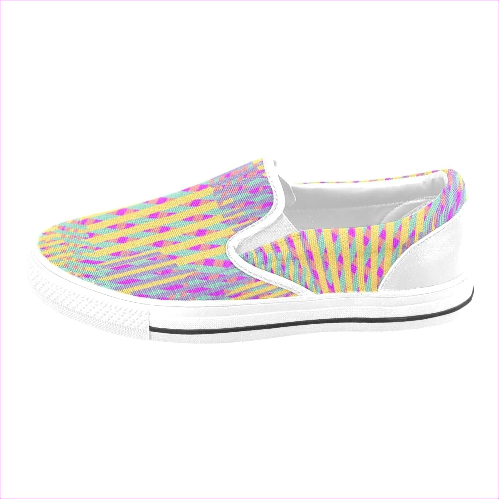 Vivid Weaved Slip-on Canvas Shoes
