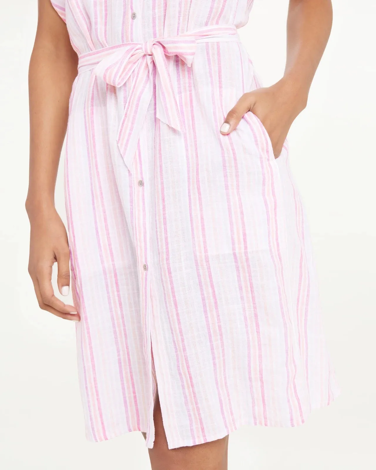 Wailea Dress (Hibiscus Stripe)