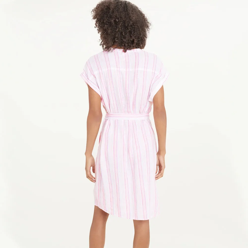Wailea Dress (Hibiscus Stripe)
