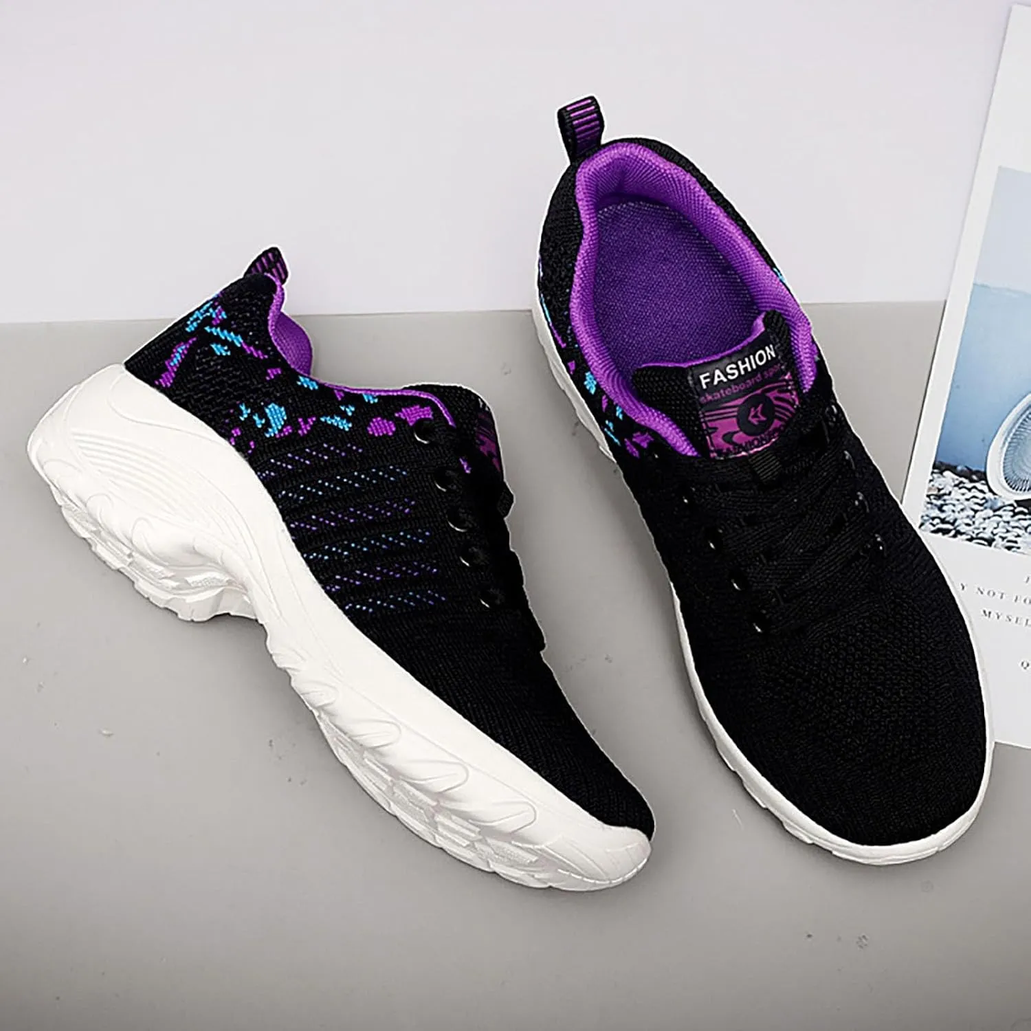 Womens Athletic Walking Shoes Women's Running Tennis Shoes Comfortable Non Slip Breathable Workout Sports Sneakers